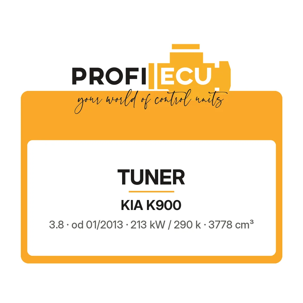 Etiketa ProfiECU: Tuner pro Kia K900 3.8 213 kW