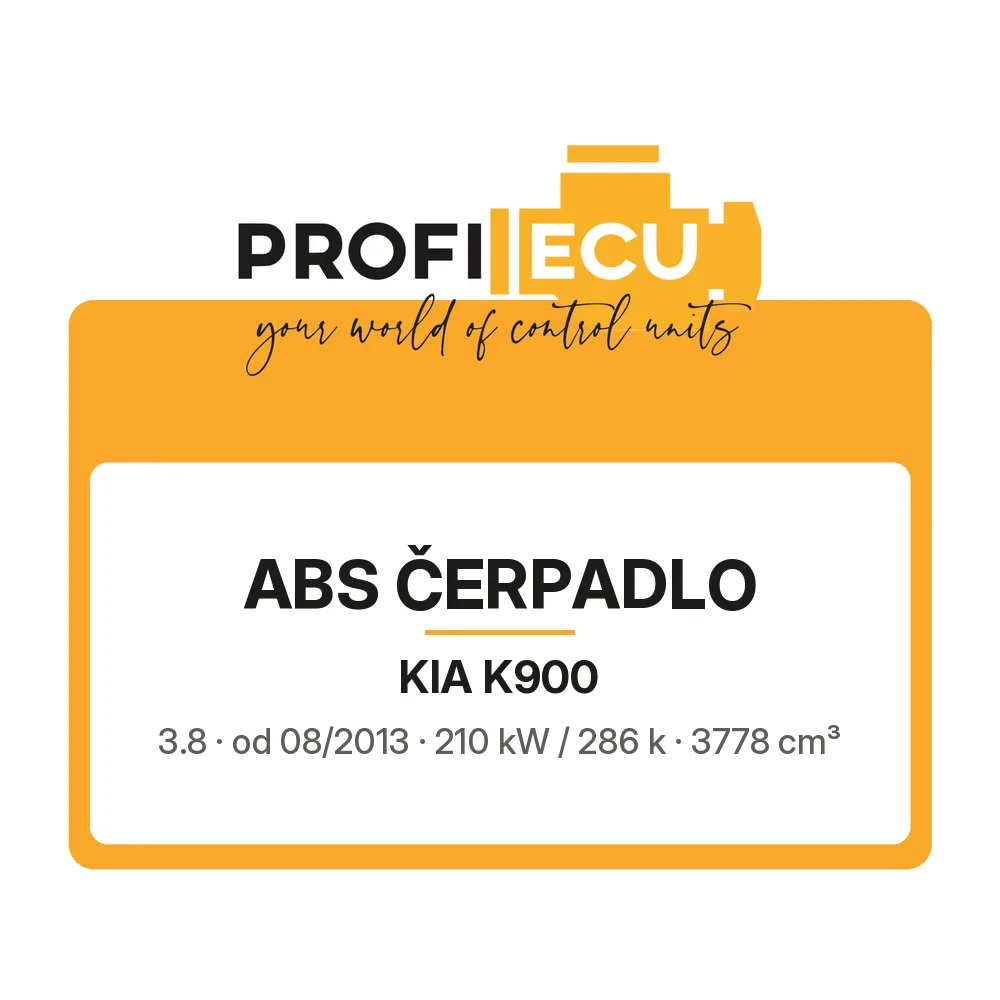 Etiketa ProfiECU: ABS čerpadlo pro Kia K900 3.8 210 kW