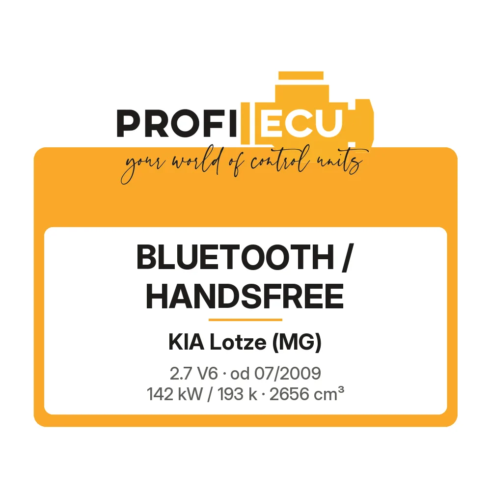 Etiketa ProfiECU: Bluetooth / Handsfree pro Kia Lotze 2.7 V6 142 kW