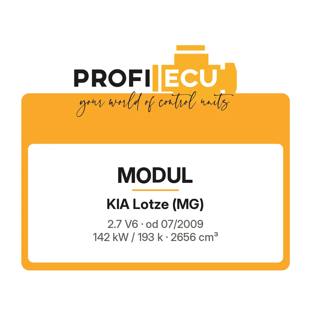 Etiketa ProfiECU: Modul pro Kia Lotze 2.7 V6 142 kW