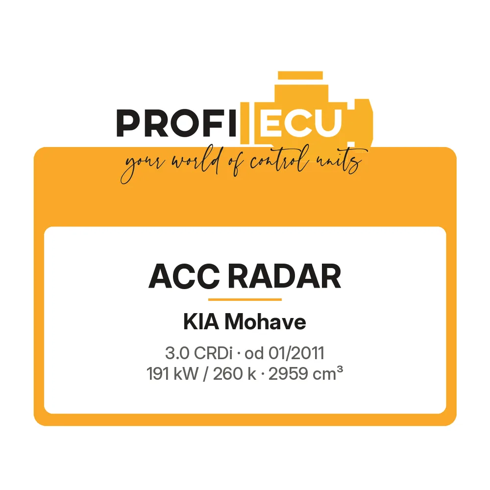 Etiketa ProfiECU: ACC Radar pro Kia Mohave 3.0 CRDi 191 kW