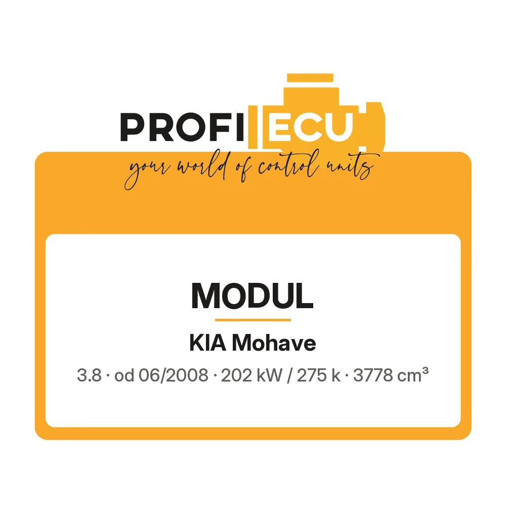 Etiketa ProfiECU: Modul pro Kia Mohave 3.8 202 kW