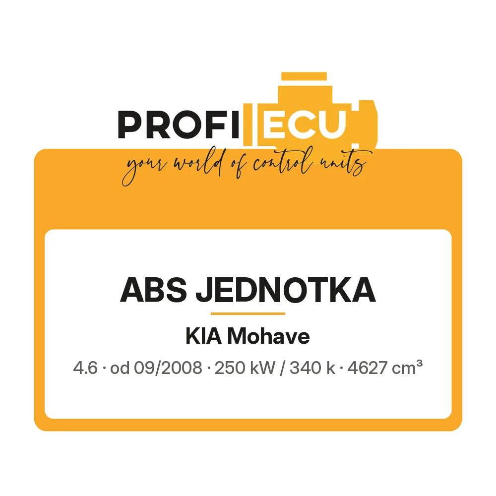 Etiketa ProfiECU: ABS jednotka pro Kia Mohave 4.6 250 kW