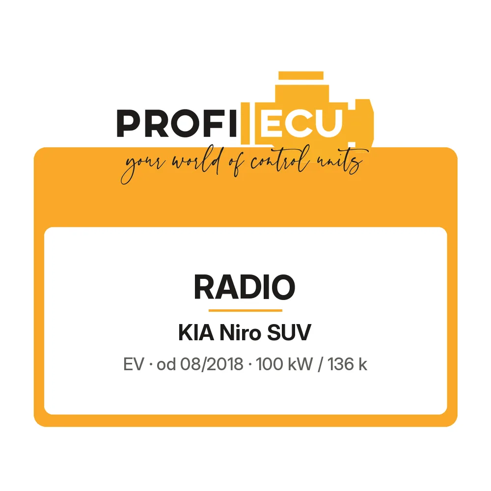 Etiketa ProfiECU: Radio pro Kia Niro SUV EV