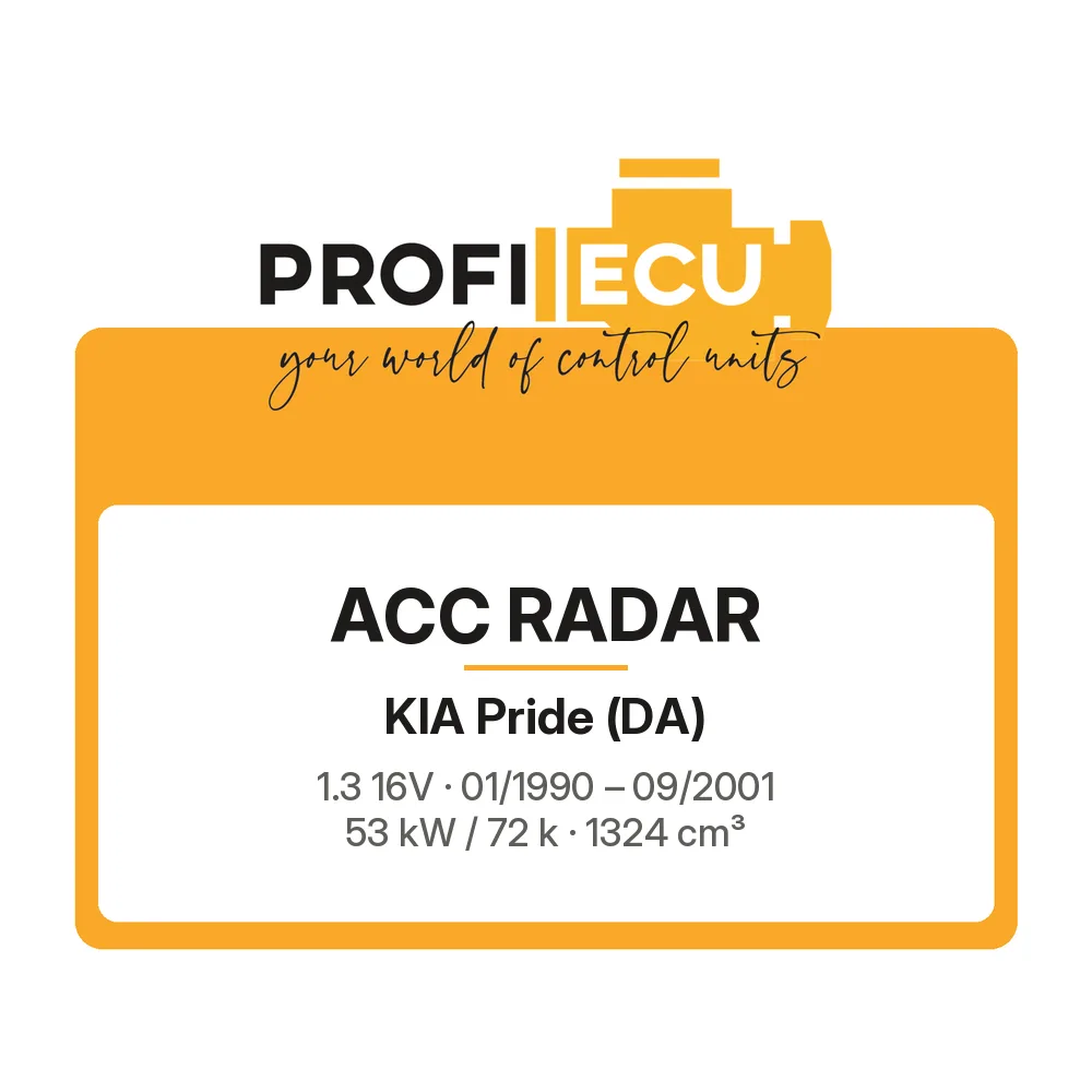 Etiketa ProfiECU: ACC Radar pro Kia Pride 1.3 16V 53 kW