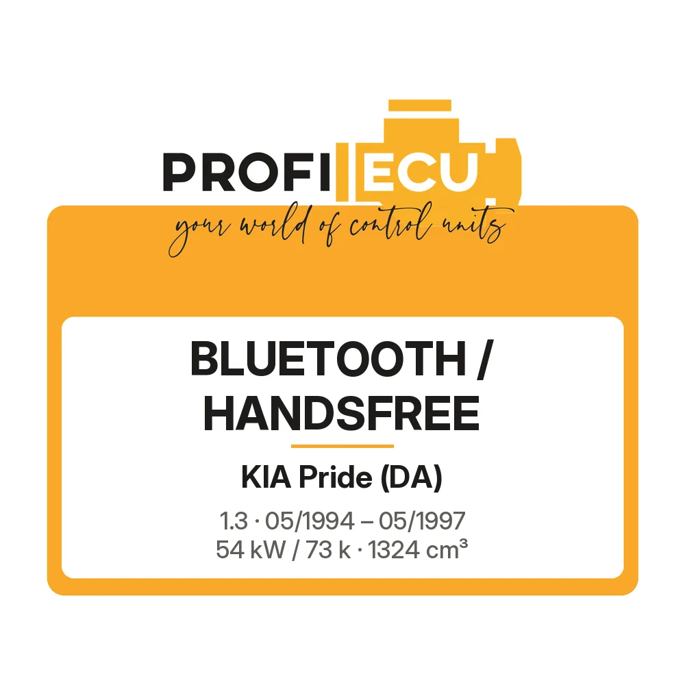 Etiketa ProfiECU: Bluetooth / Handsfree pro Kia Pride 1.3 54 kW