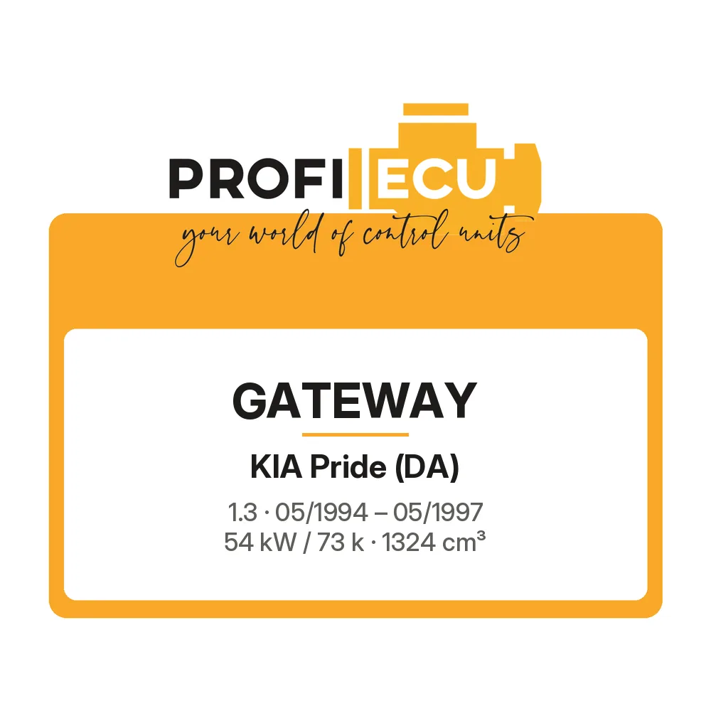 Etiketa ProfiECU: GATEWAY pro Kia Pride 1.3 54 kW