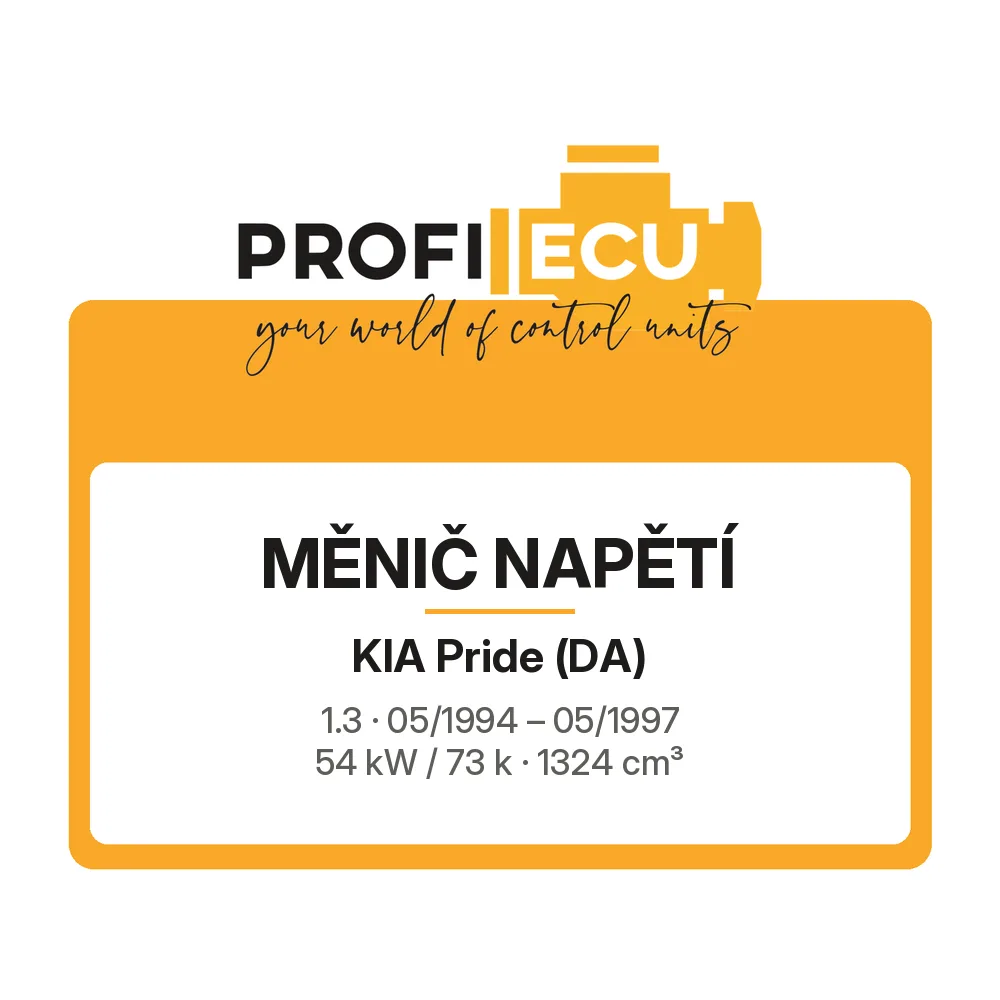 Etiketa ProfiECU: Měnič napětí pro Kia Pride 1.3 54 kW