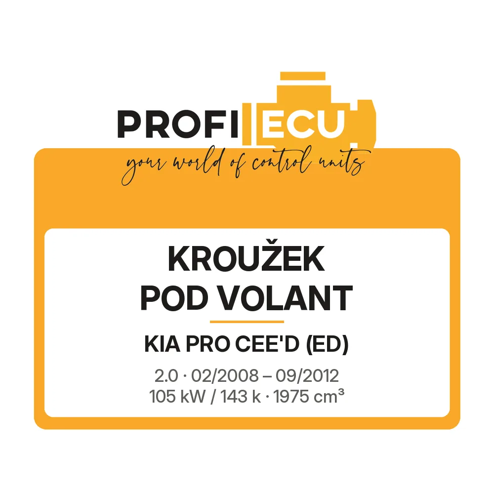 Etiketa ProfiECU: Kroužek pod volant pro Kia PRO CEE'D 2.0 105 kW