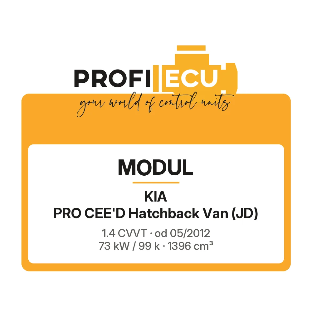 Etiketa ProfiECU: Modul pro Kia PRO CEE'D Hatchback Van 1.4 CVVT 73 kW