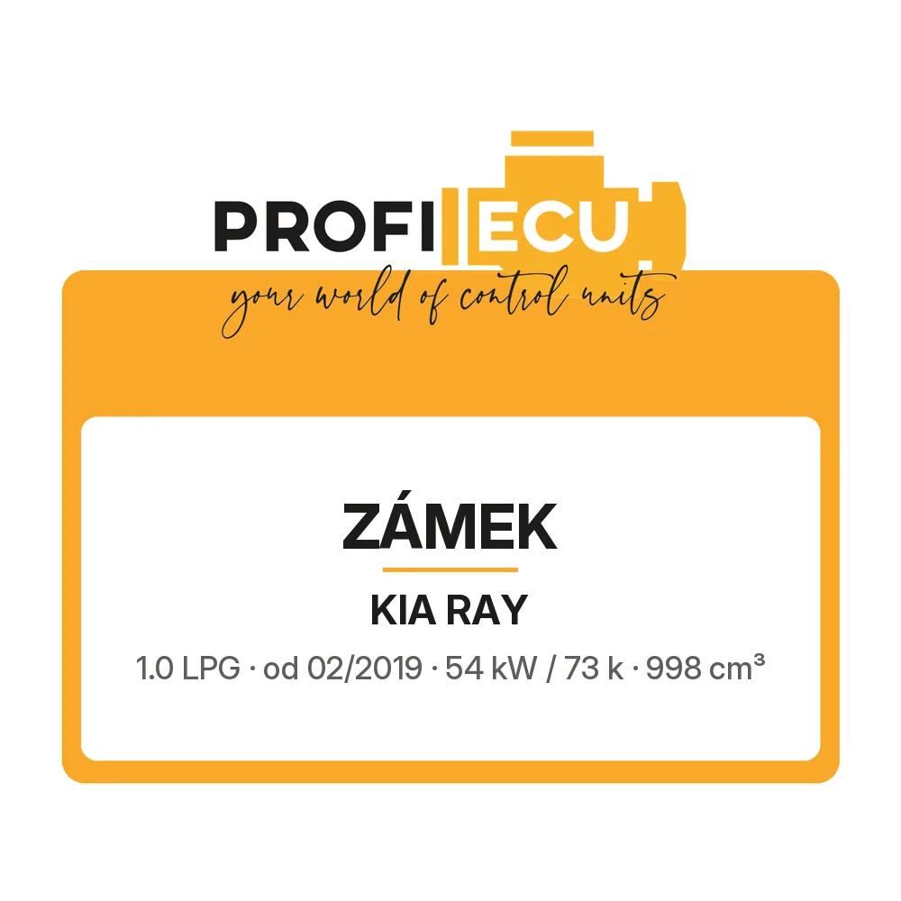 Etiketa ProfiECU: Zámek pro Kia RAY 1.0 LPG 54 kW