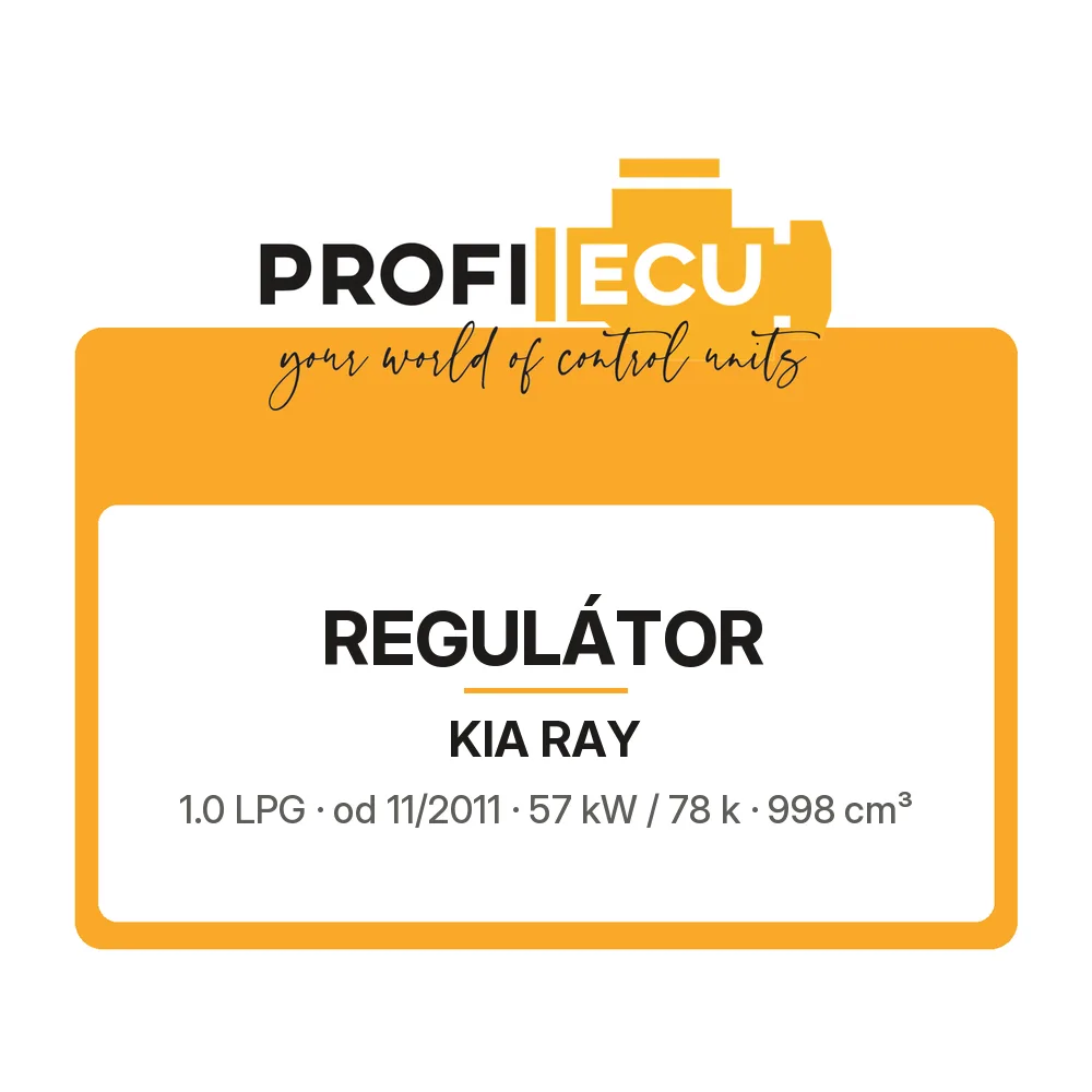 Etiketa ProfiECU: Regulátor pro Kia RAY 1.0 LPG 57 kW