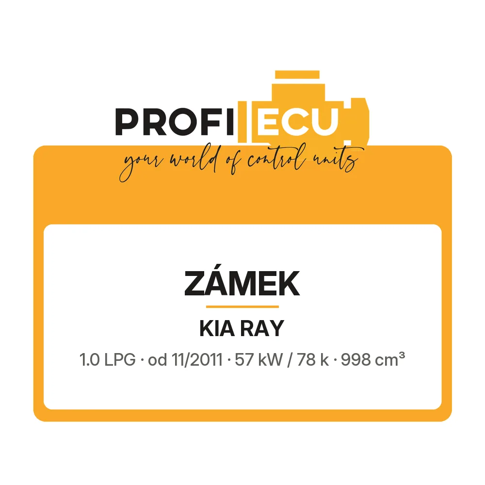Etiketa ProfiECU: Zámek pro Kia RAY 1.0 LPG 57 kW