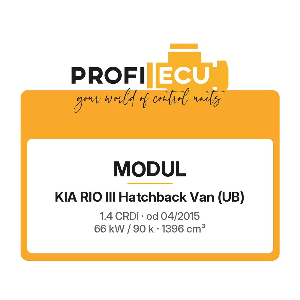 Etiketa ProfiECU: Modul pro Kia RIO III Hatchback Van 1.4 CRDi 66 kW