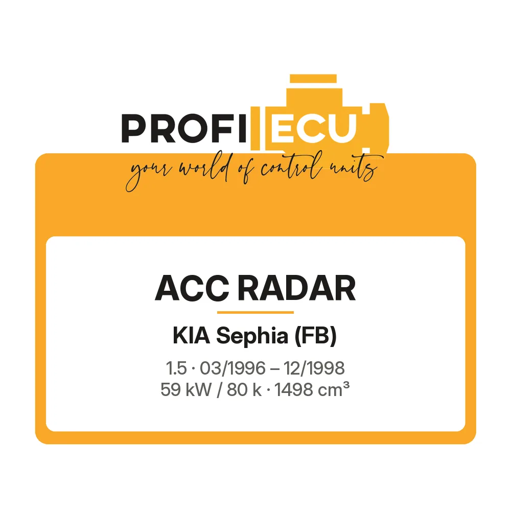 Etiketa ProfiECU: ACC Radar pro Kia Sephia 1.5 59 kW