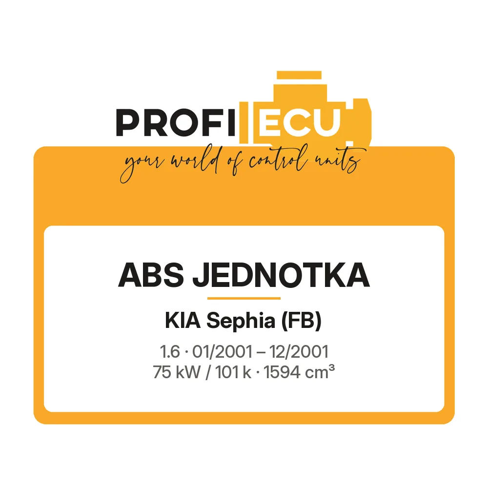 Etiketa ProfiECU: ABS jednotka pro Kia Sephia 1.6 75 kW