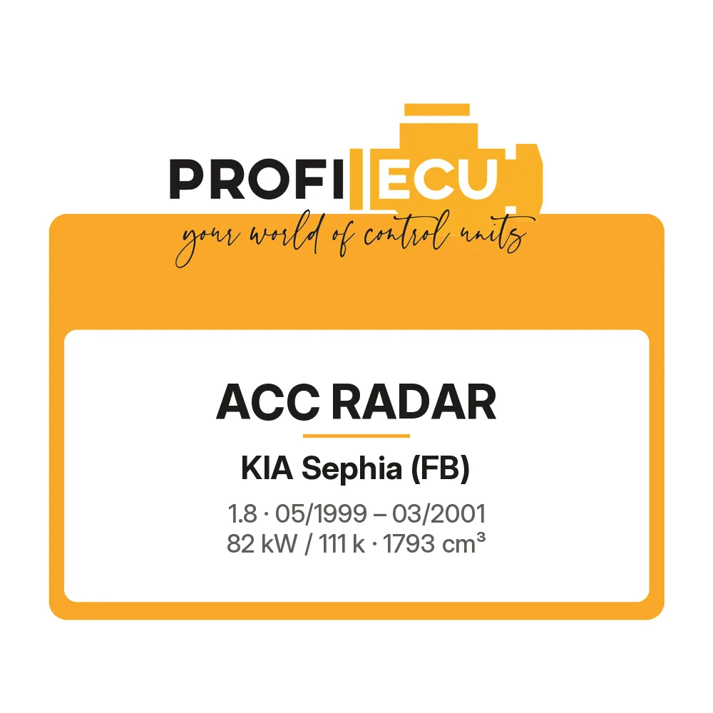Etiketa ProfiECU: ACC Radar pro Kia Sephia 1.8 82 kW