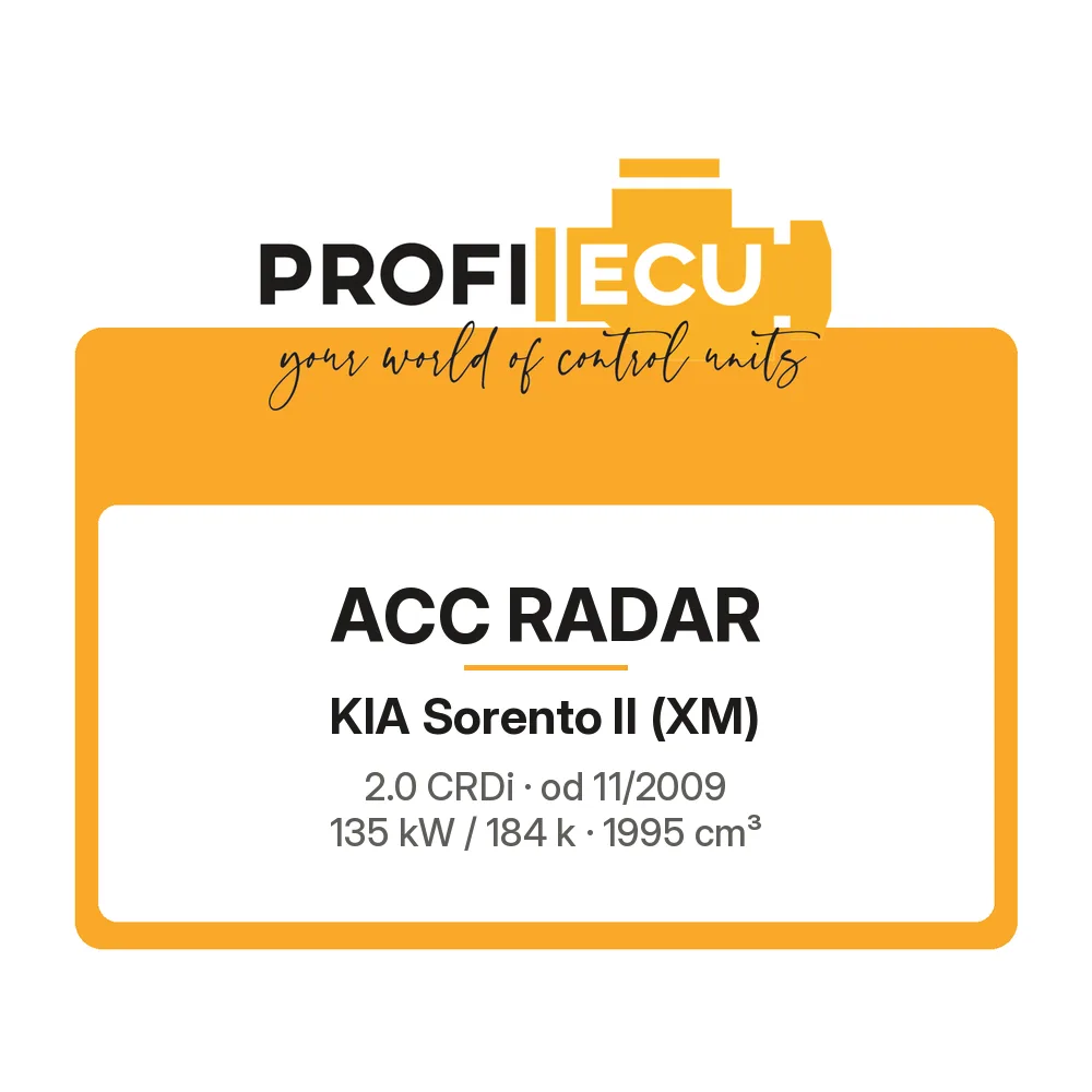 Etiketa ProfiECU: ACC Radar pro Kia Sorento II 2.0 CRDi 135 kW