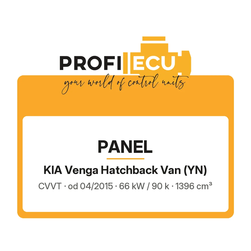 Etiketa ProfiECU: Panel pro Kia Venga Hatchback Van CVVT 66 kW