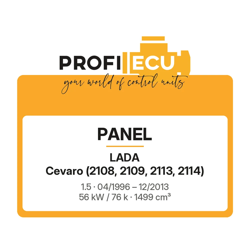 Etiketa ProfiECU: Panel pro Lada Cevaro 1.5 56 kW