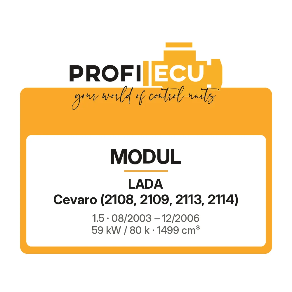 Etiketa ProfiECU: Modul pro Lada Cevaro 1.5 59 kW