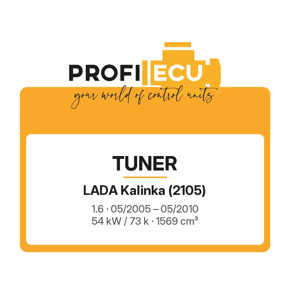 Etiketa ProfiECU: Tuner pro Lada Kalinka 1.6 54 kW