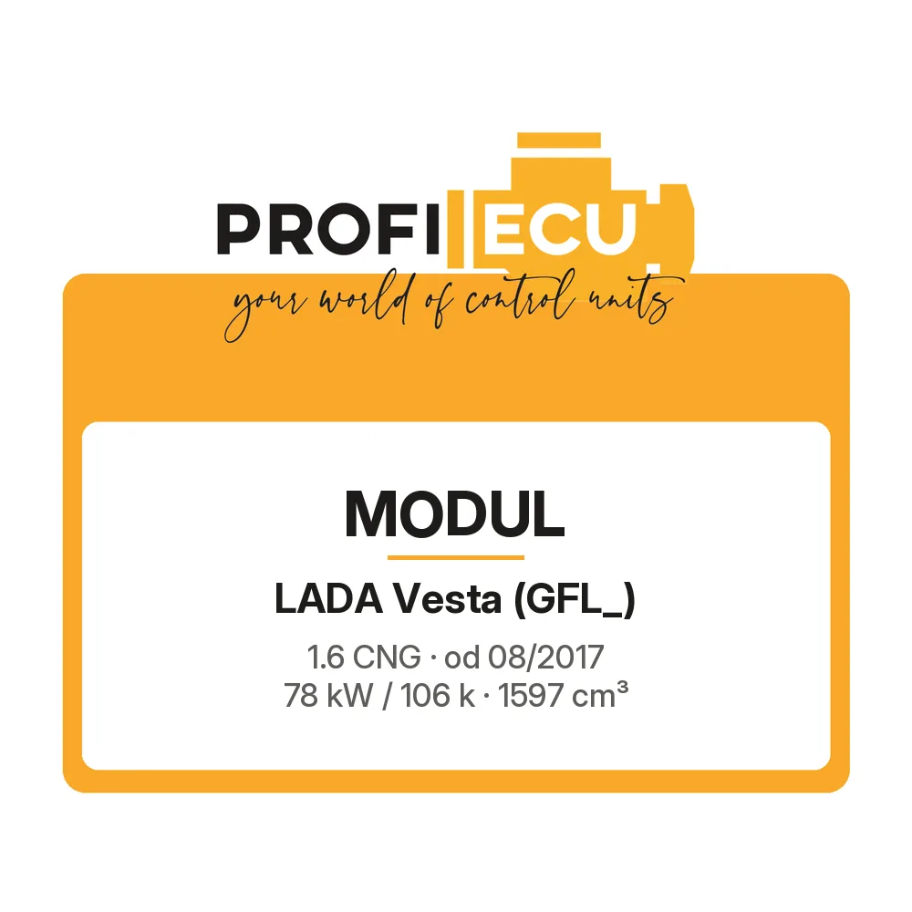 Etiketa ProfiECU: Modul pro Lada Vesta 1.6 CNG 78 kW
