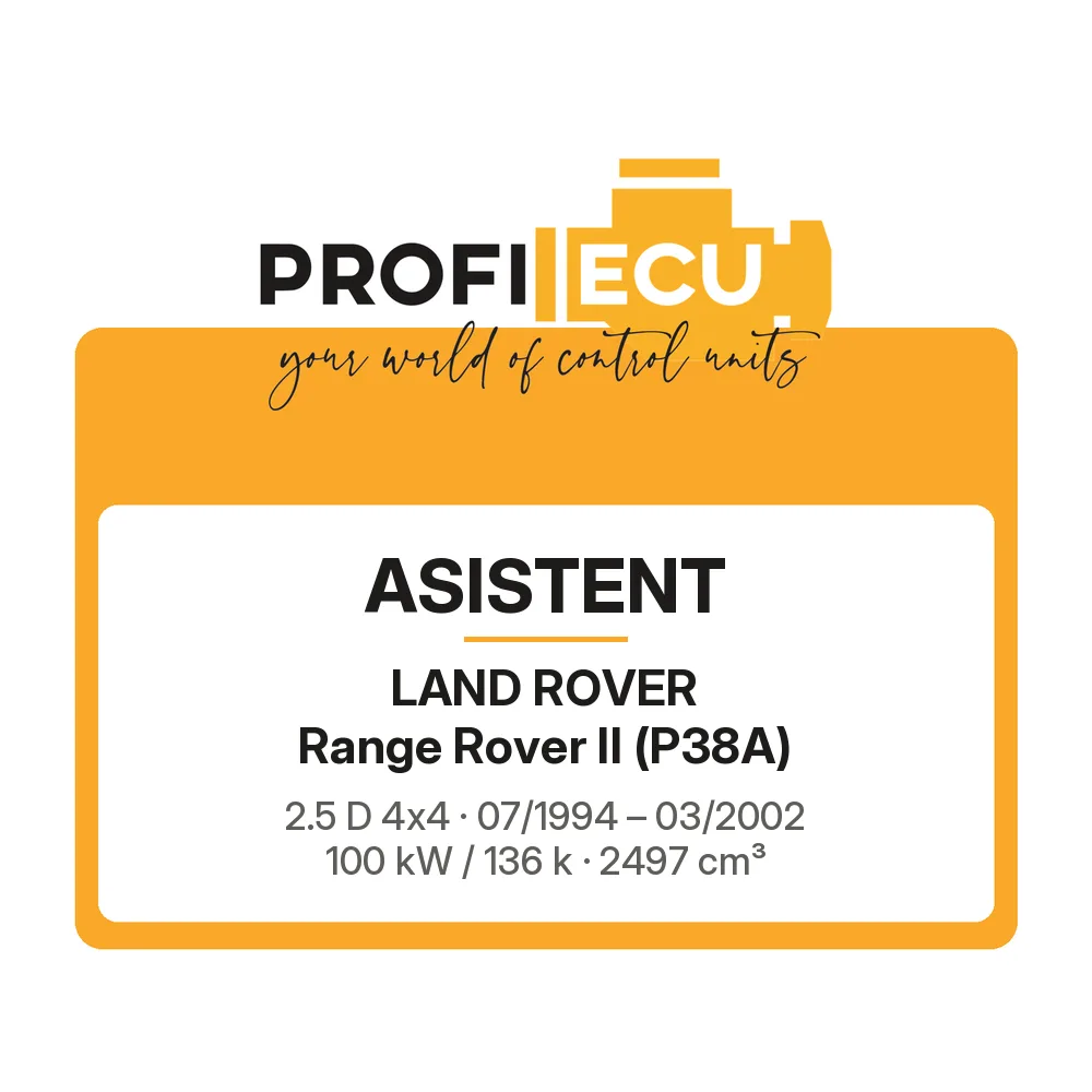 Etiketa ProfiECU: ASISTENT pro Land Rover Range Rover II 2.5 D 4x4 100 kW