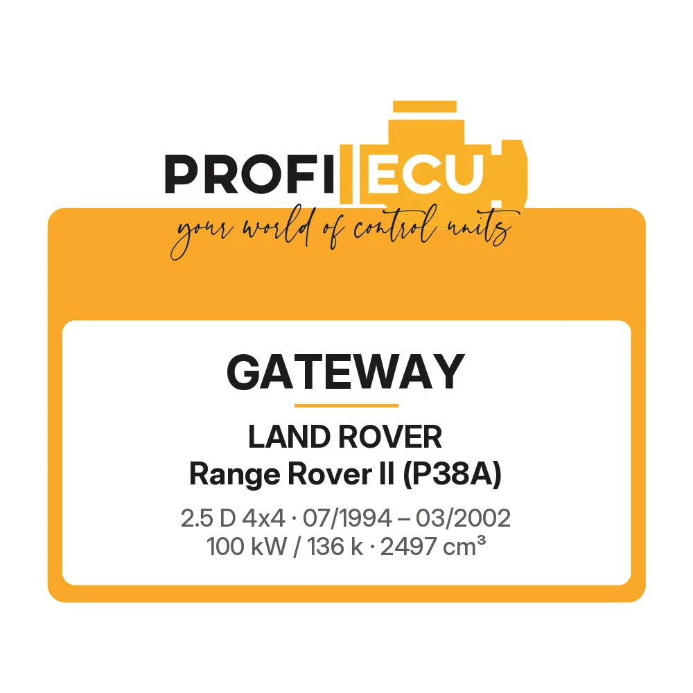 Etiketa ProfiECU: GATEWAY pro Land Rover Range Rover II 2.5 D 4x4 100 kW