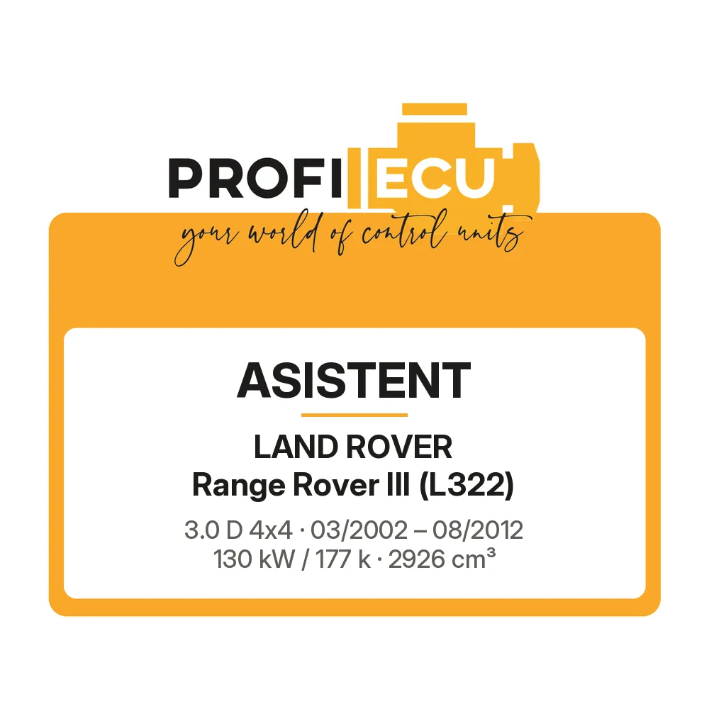 Etiketa ProfiECU: ASISTENT pro Land Rover Range Rover III 3.0 D 4x4 130 kW