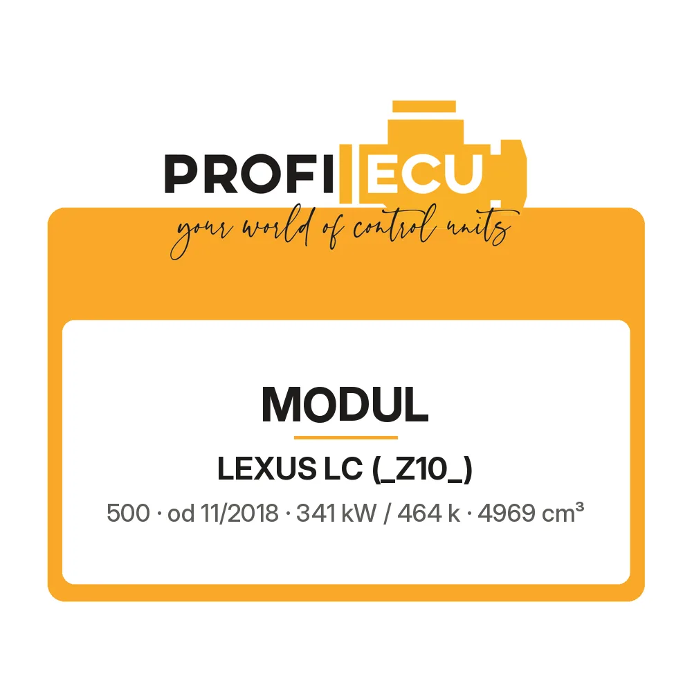 Etiketa ProfiECU: Modul pro Lexus LC 500 341 kW