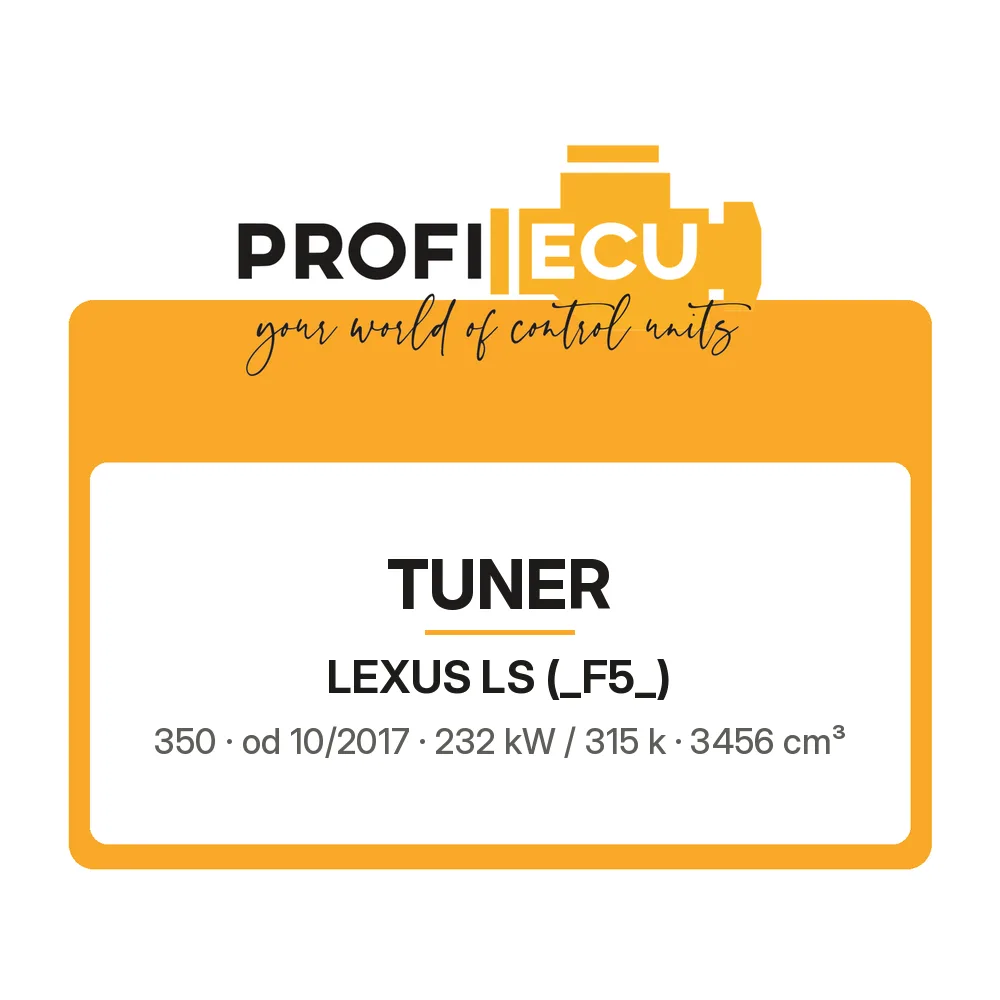 Etiketa ProfiECU: Tuner pro Lexus LS 350 232 kW