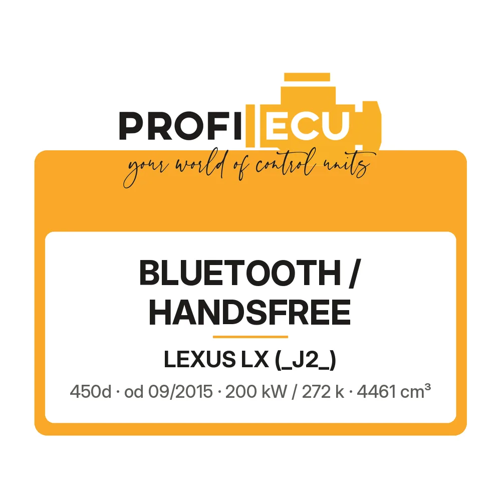 Etiketa ProfiECU: Bluetooth / Handsfree pro Lexus LX 450d 200 kW
