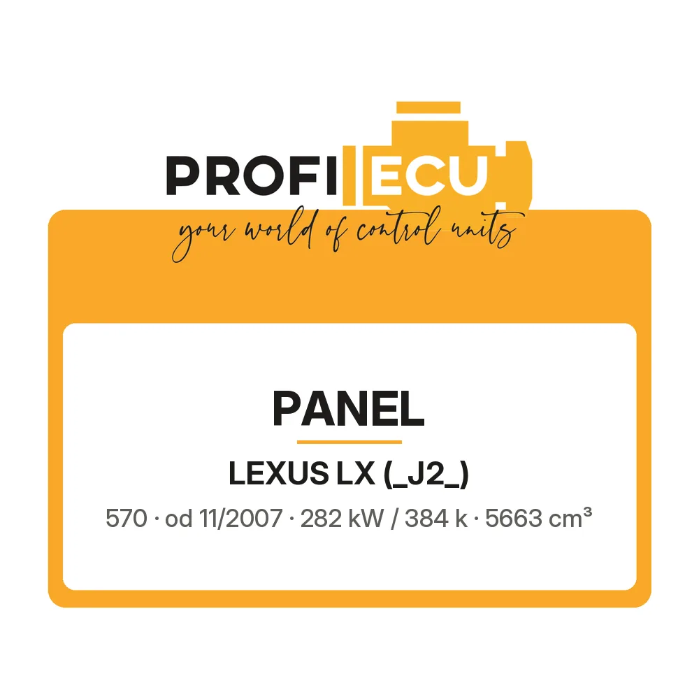 Etiketa ProfiECU: Panel pro Lexus LX 570 282 kW