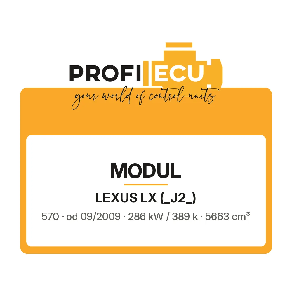 Etiketa ProfiECU: Modul pro Lexus LX 570 286 kW