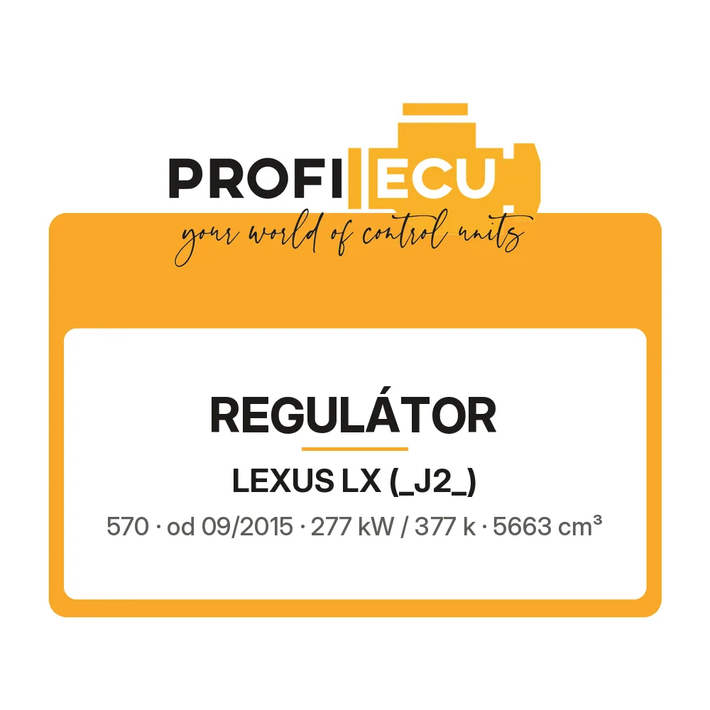 Etiketa ProfiECU: Regulátor pro Lexus LX 570 277 kW