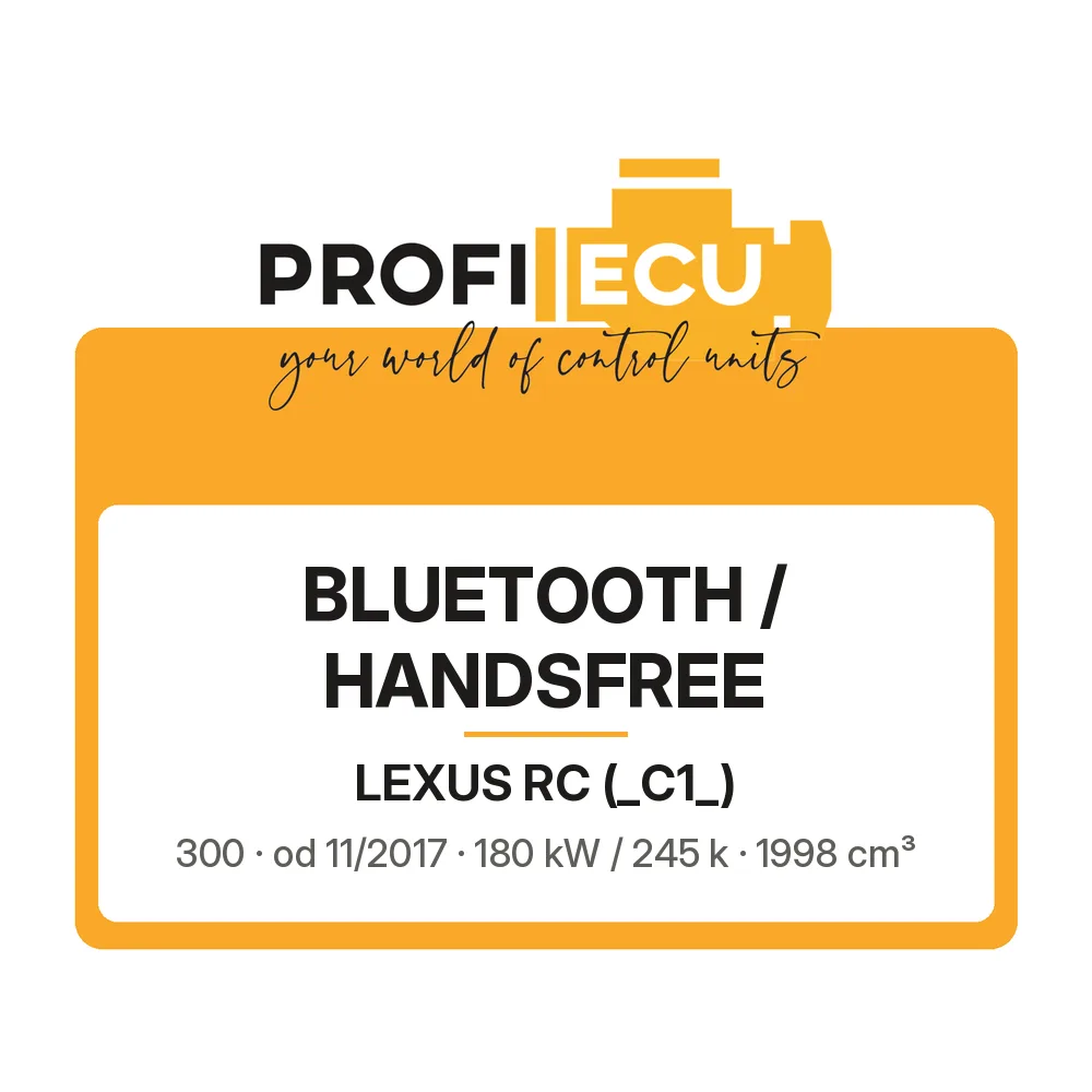 Etiketa ProfiECU: Bluetooth / Handsfree pro Lexus RC 300 180 kW