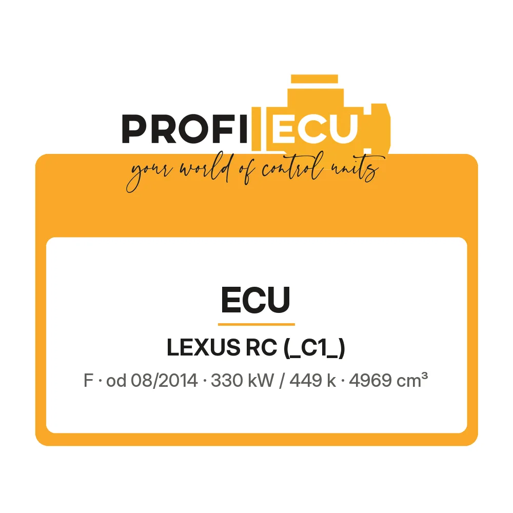 Etiketa ProfiECU: ECU pro Lexus RC F 330 kW