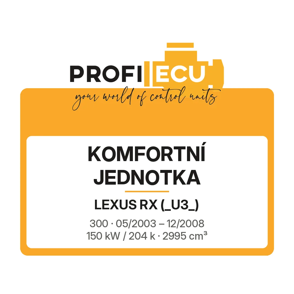 Etiketa ProfiECU: Komfortní jednotka pro Lexus RX 300 150 kW