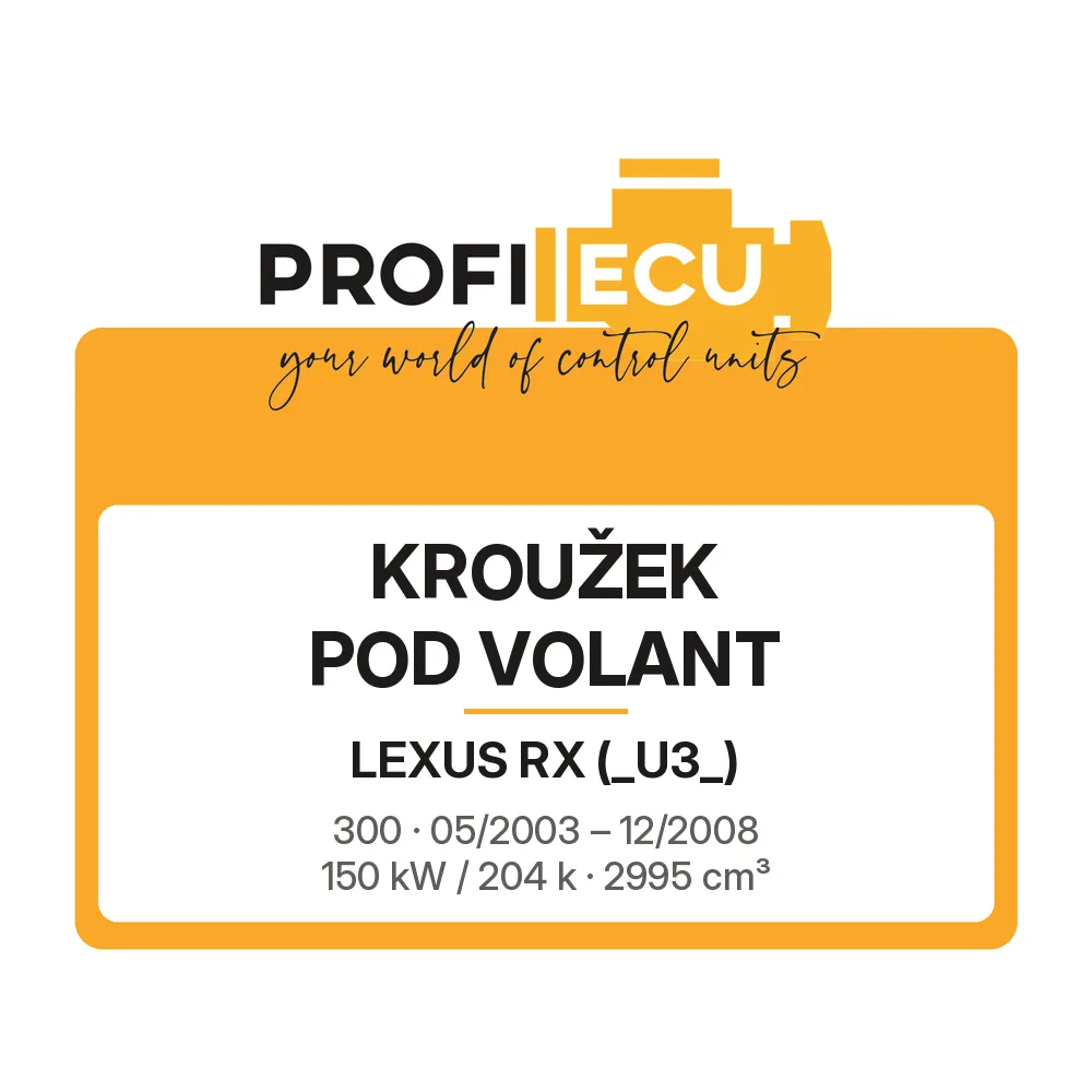 Etiketa ProfiECU: Kroužek pod volant pro Lexus RX 300 150 kW