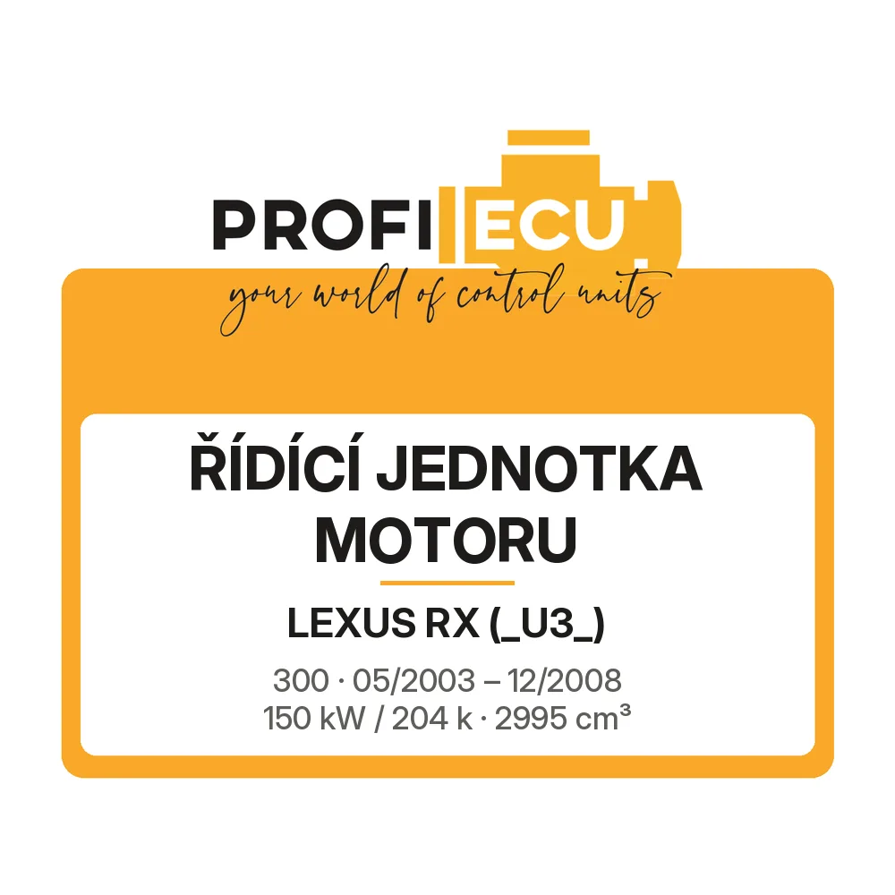 Etiketa ProfiECU: Řídící jednotka motoru pro Lexus RX 300 150 kW