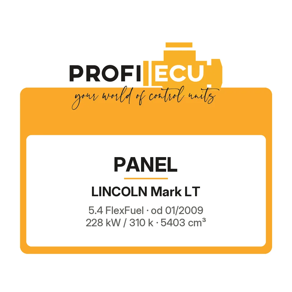 Etiketa ProfiECU: Panel pro Lincoln Mark LT 5.4 FlexFuel 228 kW