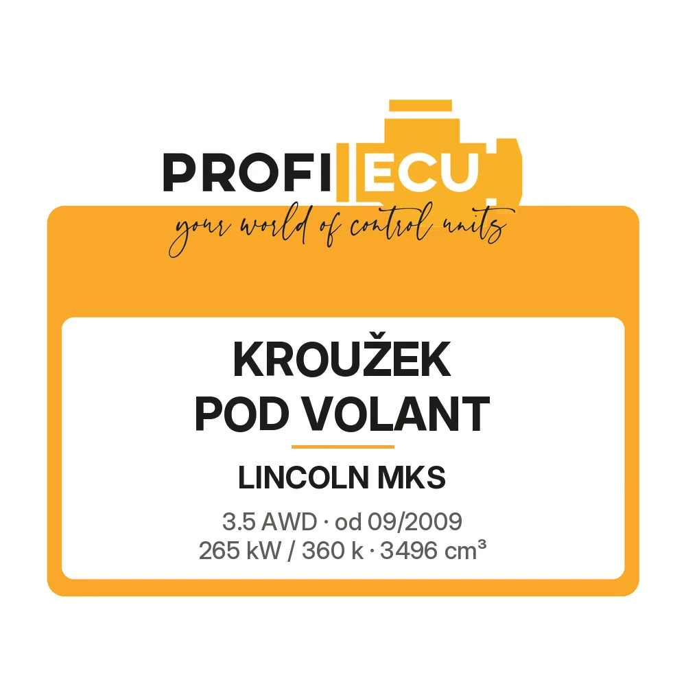 Etiketa ProfiECU: Kroužek pod volant pro Lincoln MKS 3.5 AWD 265 kW