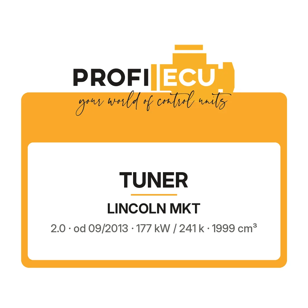 Etiketa ProfiECU: Tuner pro Lincoln MKT 2.0 177 kW