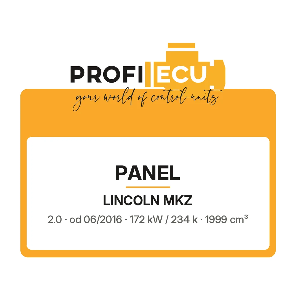 Etiketa ProfiECU: Panel pro Lincoln MKZ 2.0 172 kW