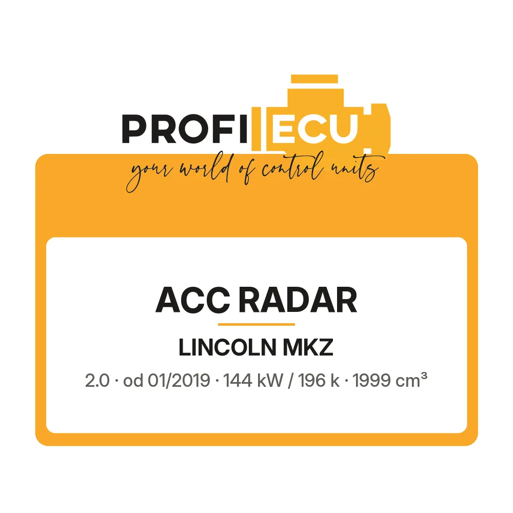 Etiketa ProfiECU: ACC Radar pro Lincoln MKZ 2.0 144 kW