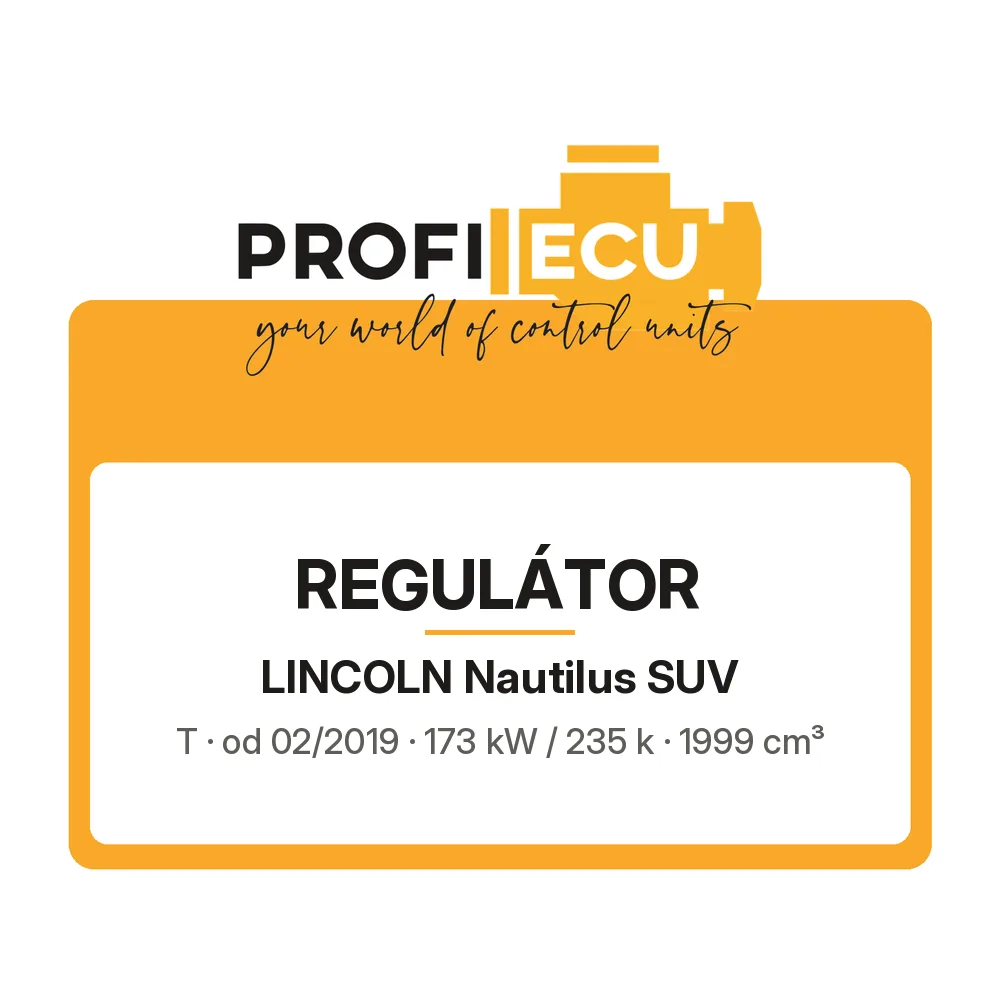 Etiketa ProfiECU: Regulátor pro Lincoln Nautilus SUV T 173 kW