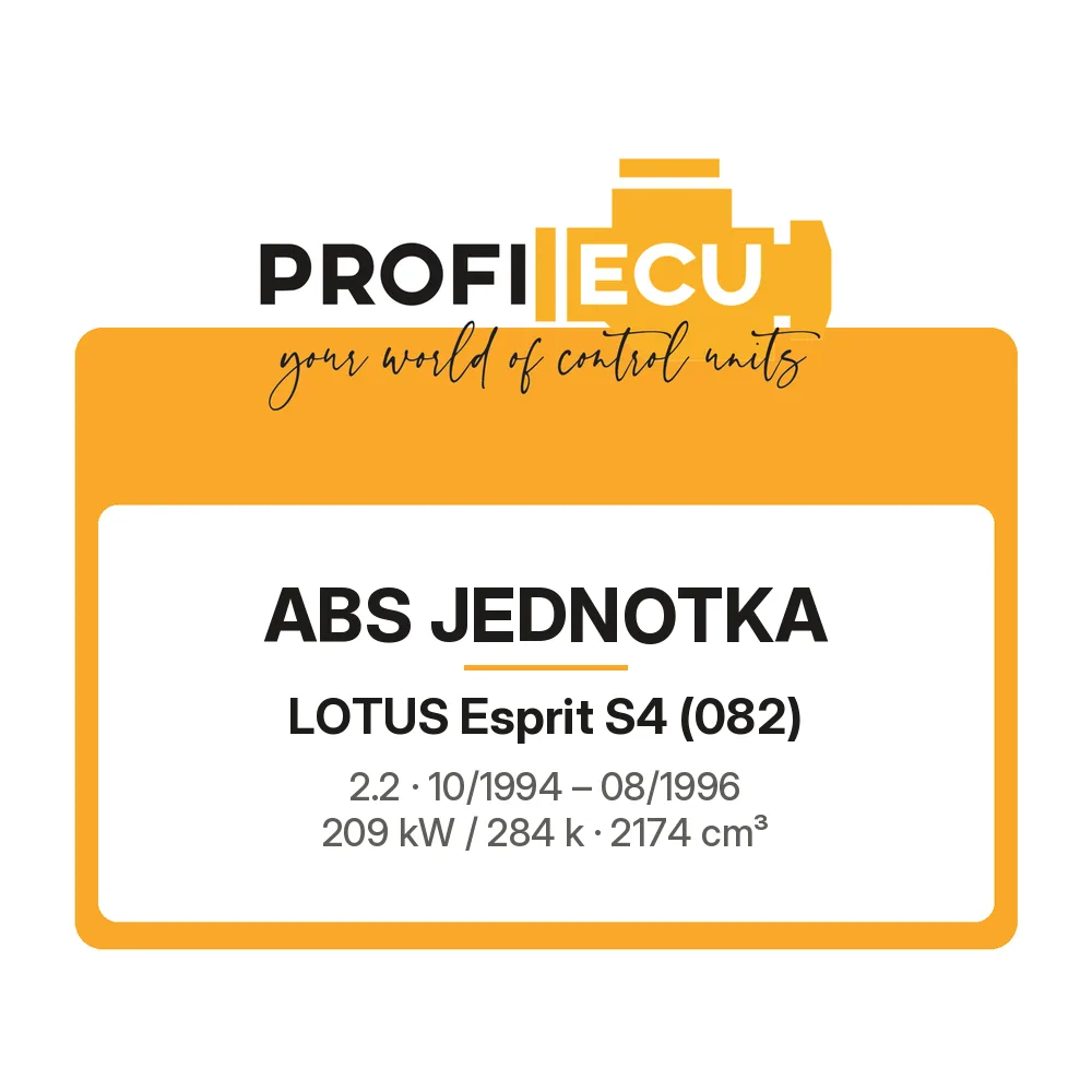 Etiketa ProfiECU: ABS jednotka pro Lotus Esprit S4 2.2 209 kW
