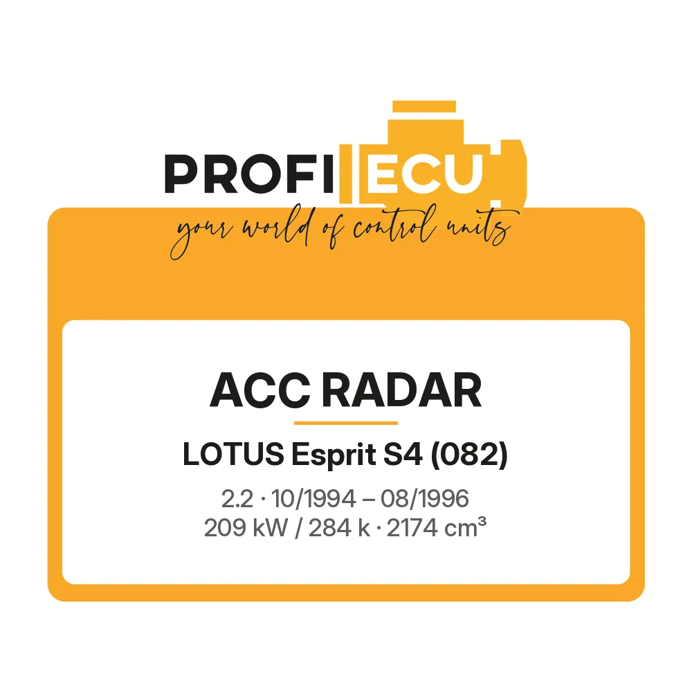 Etiketa ProfiECU: ACC Radar pro Lotus Esprit S4 2.2 209 kW