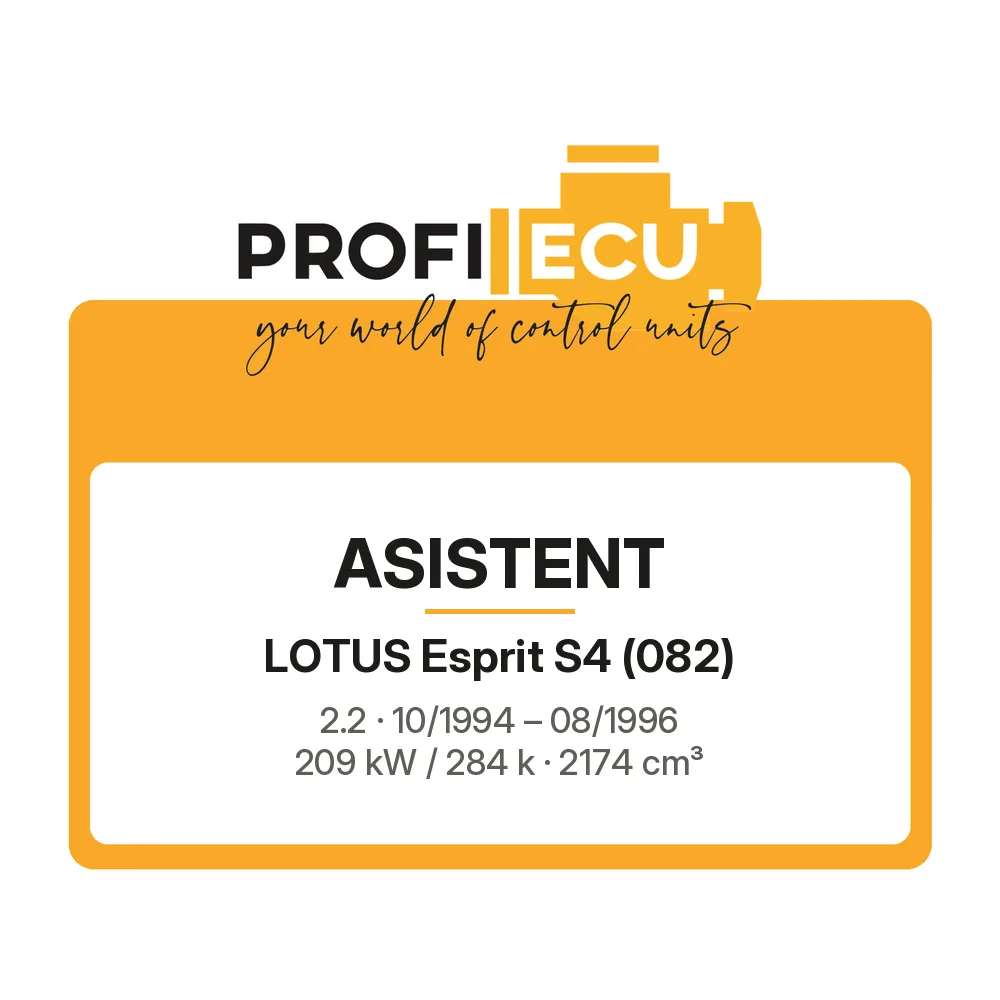 Etiketa ProfiECU: ASISTENT pro Lotus Esprit S4 2.2 209 kW